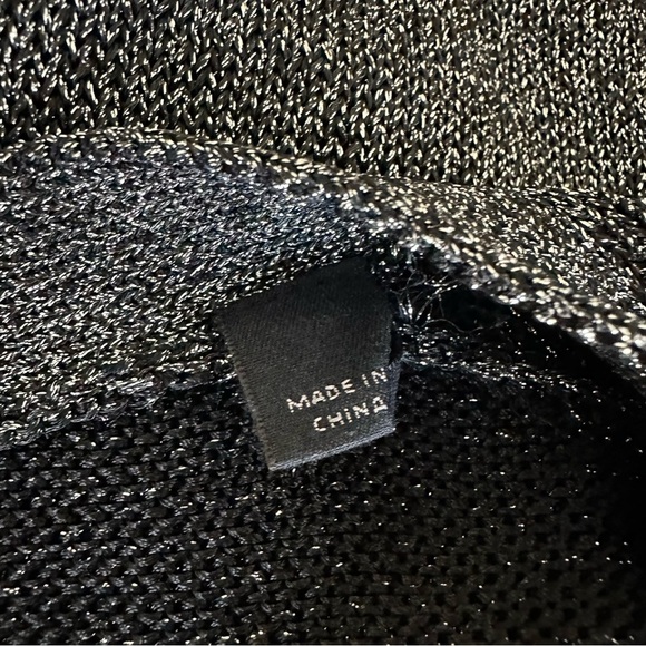 ALL SAINTS Women's Lyra Glitter Button Up Cardigan Black Size XS - Picture 13 of 15